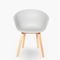 Silla Gaudí PP base Madera Gris claro