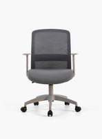 Silla Oficina Mesh Gris Claro