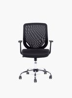 Silla Escritorio Bend Cromada Br Fijo