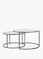 Mesas Anidadas Duarte Plateado