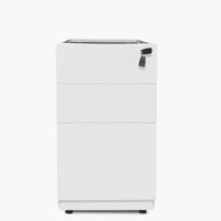 Cajonera Metálica Pedestal Blanco