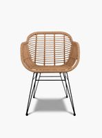 Silla Comedor c/brazo ratan sintetico Creta