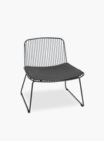 Silla metalica Isabella W Negro