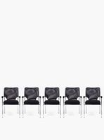 Pack 5 Sillas Visita Strong Negro