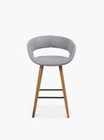 Taburete Medio 66 Tapiz Grace Gris