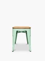 Piso Tolix Asiento Madera Menta