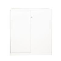 Gabinete Oficina Alto Metálico Con puertas Negro