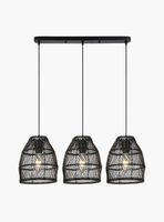 Lámpara de Colgar Sarah x3 Negro