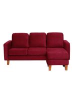 SECCIONAL VENECIA INTERCAMBIABLE TELA VELVET BURDEO