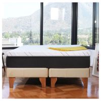 Cama Zen Top Foam Hybrid Pu Beige 2Pza