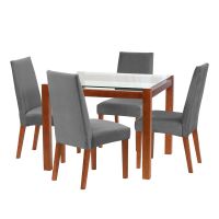 Juego De Comedor Barcelona 1000X1000 S/Cadiz Tela Gris