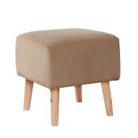 Pouf Burdeos Tela Velvet Beige