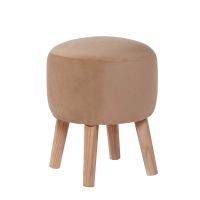 Pouf Nantes Tela Velvet Beige