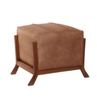 Pouf Marsella Cuero Kentucky Tabaco