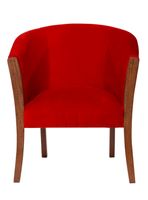 Sitial Dortmund  Tela Velvet Burdeo