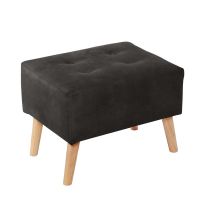 Pouf Niza  Cuero Kentucky Negro