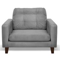 Sofa Napoles 1C Tela  Velvet  Gris