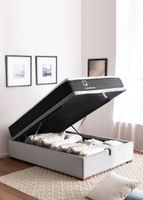 Cama Funcional Boxet 1 1/2 Plaza Colchon Resortes Zen Pro Funda Lavable