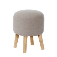 Pouf Nantes Lino Gris Claro