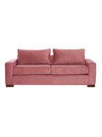 SOFA LIVORNO 3C TELA VELVET PALO ROSA