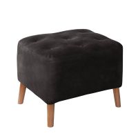 Pouf Lyon Cuero Kentucky Negro