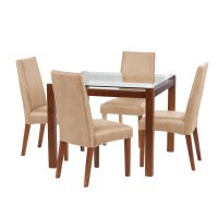 Juego De Comedor Barcelona 1000X1000 S/Cadiz Cuero Beige