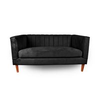 SOFA SORRENTO 2C TELA VELVET VIVIAN NEGRO