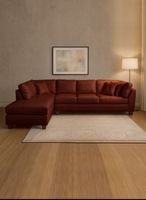 SECCIONAL PADUA IZQ PU GRANO CHOCOLATE