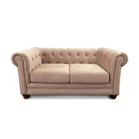 SOFA FLORENCIA 2C TELA VELVET BEIGE