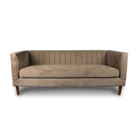 SOFA SORRENTO 3C TELA VELVET VIVIAN CAFÉ
