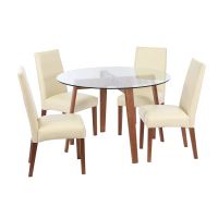 Juego De Comedor Valencia S/Cadiz Pu Beige