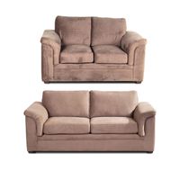 LIVING ANCONA 3-2 TELA  VELVET  BEIGE