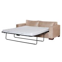 Sofa Cama Livorno 2Pl Cuero Kentucky Beige