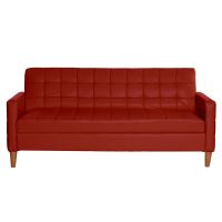 FUTON GENOVA  PU ROJO