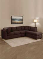 SECCIONAL PADUA DER TELA VELVET CHOCOLATE