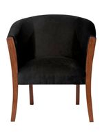 Sitial Dortmund  Tela Velvet Negro