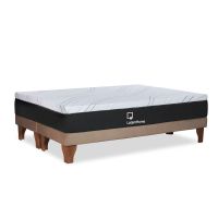 CAMA ZEN TOP SPRING  HYBRID TELA BEIGE SUPER KING
