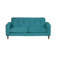 Sofa Salerno 3C Tela Velvet Turquesa