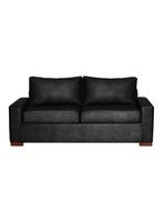 SOFA LIVORNO 3C CUERO KENTUCKY NEGRO