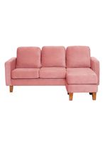 SECCIONAL VENECIA INTERCAMBIABLE TELA VELVET PALO ROSA