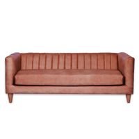SOFA SORRENTO 3C CUERO KENTUCKY TABACO