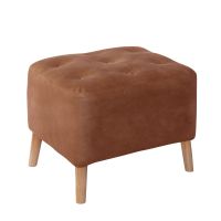 Pouf Lyon  Cuero Kentucky Tabaco