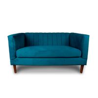 SOFA SORRENTO 2C TELA VELVET VIVIAN AZUL