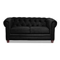 SOFA FLORENCIA 2C TELA VELVET NEGRO