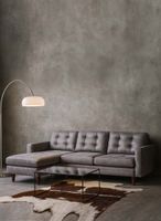 SOFA CHAISELONG IZQ NAPOLES CUERO KETUCKY GRIS