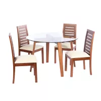 Juego De Comedor Valencia S/Tenerife Pu Beige