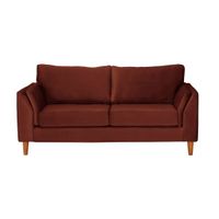 Sofá Milan 2C Tela Velvet Chocolate Con Asiento de Resortes Pocket