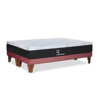 CAMA ZEN TOP SPRING  VISCO TELA PALO ROSA KING