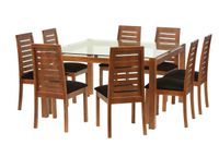 Juego De Comedor Barcelona 1400X1400 S/Tenerife Pu Negro