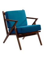 Sitial Bremen  Tela Velvet Azul Petroleo